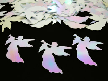 iridescent angel confetti